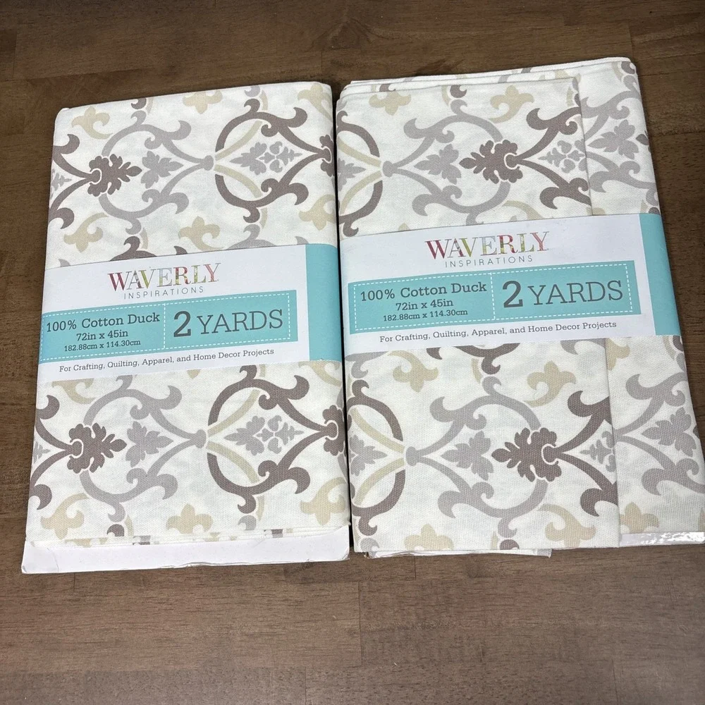 Lot  10 Waverly Duck Cotton Precut Fabric 2 Yards Each Home Decor Sewing Crafts